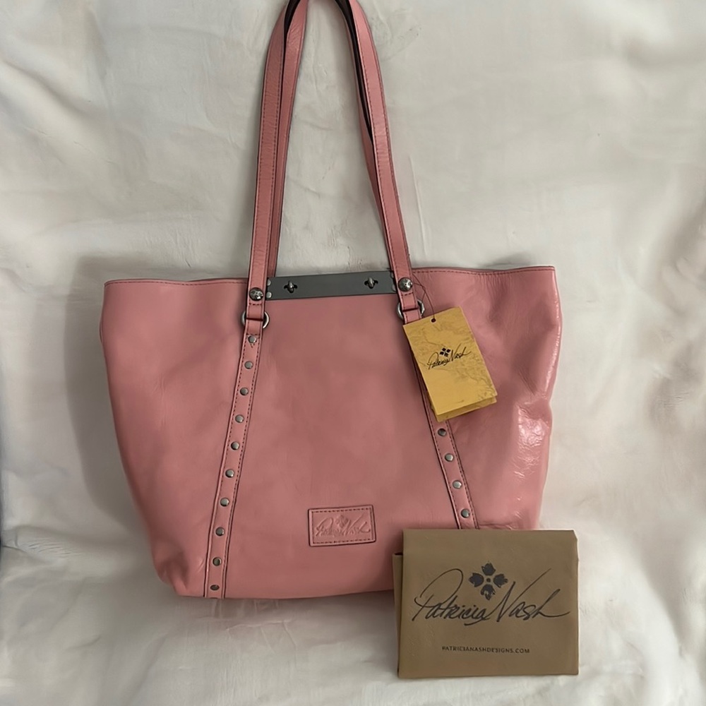 Patricia Nash, lobster bisque handbag with dust cover.